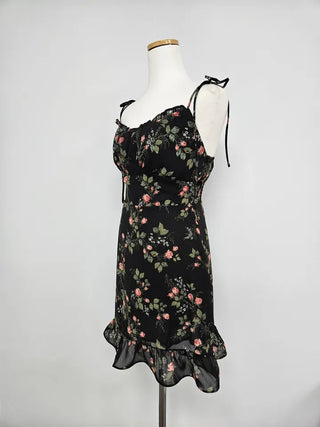 flower floral string nasi chiffon one-piece concept bling