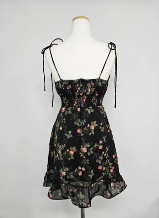 flower floral string nasi chiffon one-piece concept bling