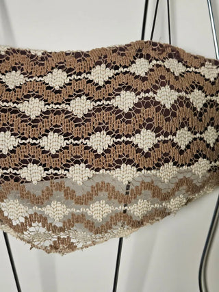 🌿Vintage Brown Bikini Set Crochet Knit Strappy Bra Top Tank Top Bikini Swimsuit