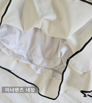 Smoke banding wire tube top nasi tank top crop pants ribbon two-piece belly cover high-waist bikini swimsuit