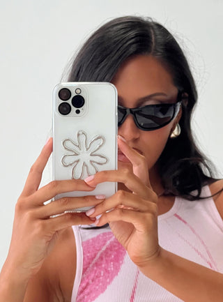 Blink Twice iPhone Case Clear  Silver