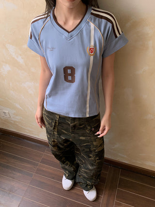 Retro Jersey V-Neck
