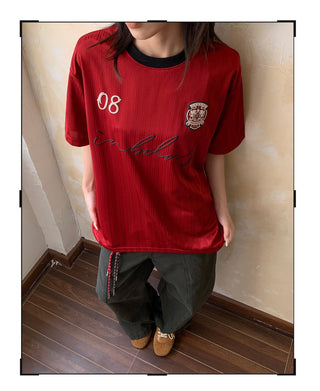 Red Satin Jersey