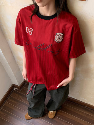 Red Satin Jersey