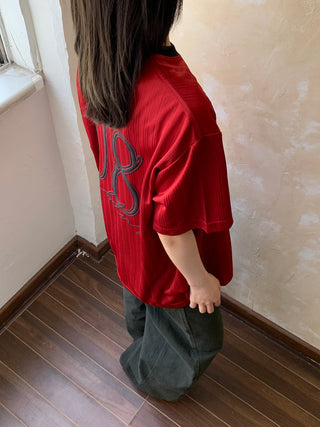 Red Satin Jersey