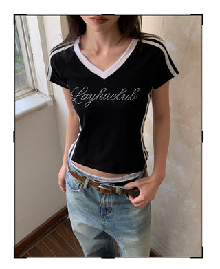 Retro V-Neck T-Shirt