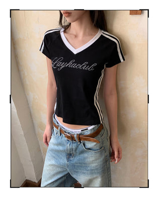 Retro V-Neck T-Shirt