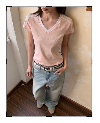 Retro V-Neck T-Shirt