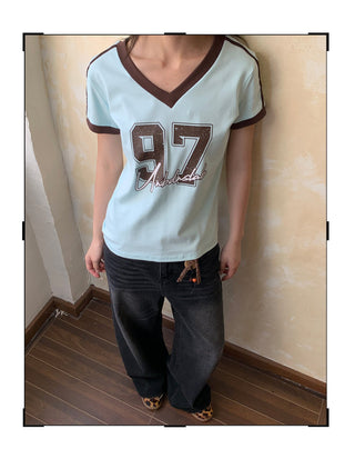 Retro V-Neck T-Shirt