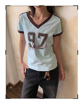 Retro V-Neck T-Shirt