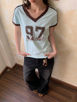 Retro V-Neck T-Shirt