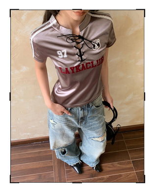 Satin Lace T-Shirt