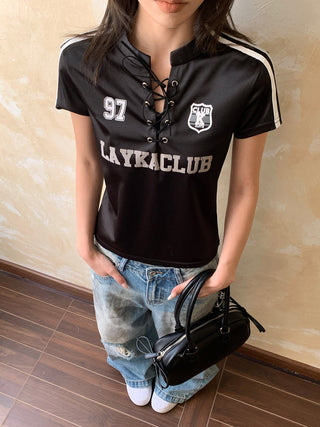 Satin Lace T-Shirt
