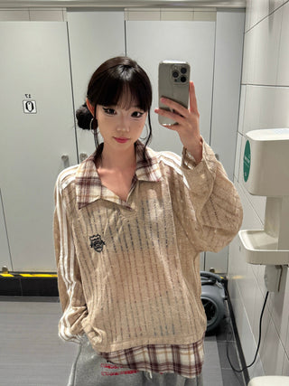 plaid sun blouse