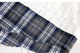 plaid sun blouse