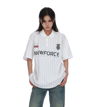 distressed polo tee