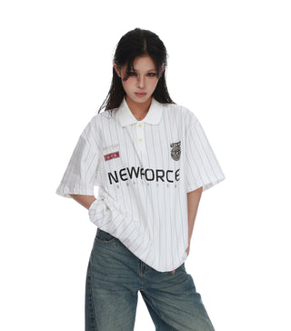 distressed polo tee