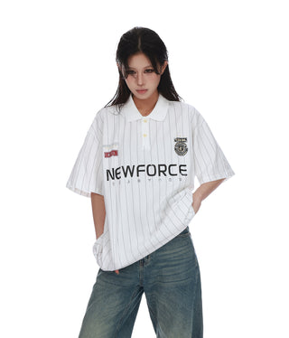 distressed polo tee