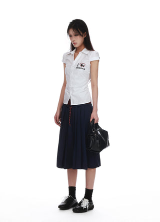 letter slim shirt