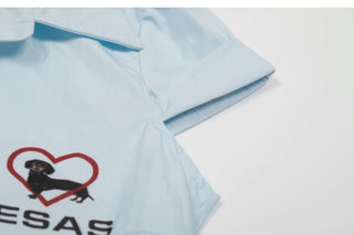 letter slim shirt