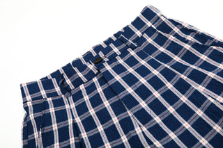 plaid cropped pants