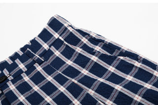 plaid cropped pants