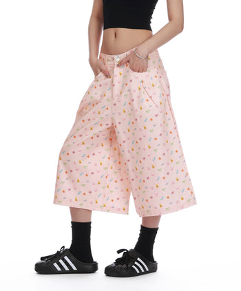 cartoon capri pants