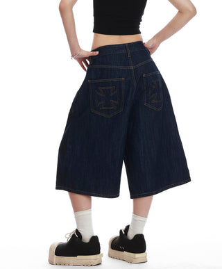 blue pirate Jorts