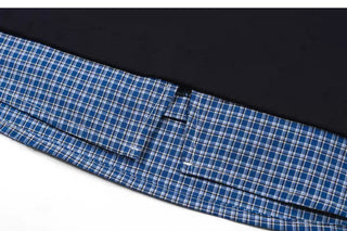plaid contrast shirt