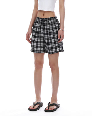 plaid beach shorts