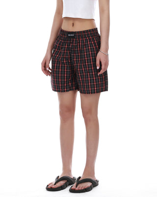 plaid beach shorts