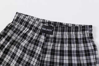 plaid beach shorts