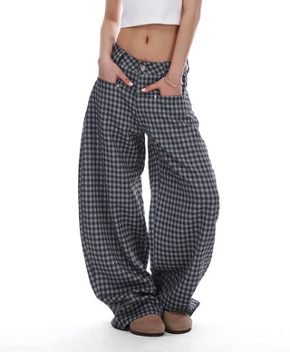 lazy plaid pants