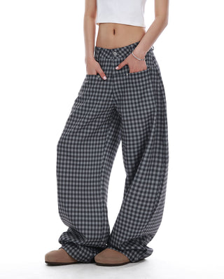 lazy plaid pants