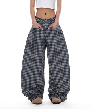lazy plaid pants