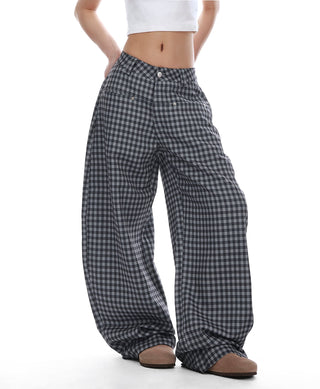 lazy plaid pants