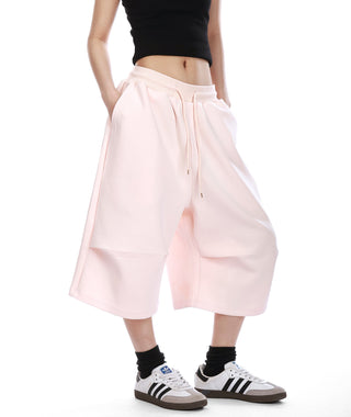 elastic waist shorts