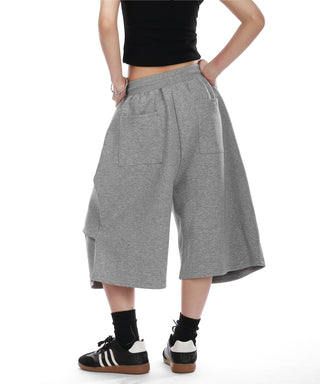 elastic waist shorts