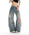 distressed ripped jeans