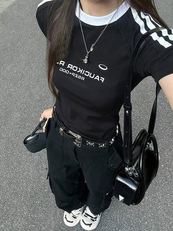 three-bar sports tee