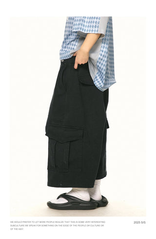 distressed work shorts