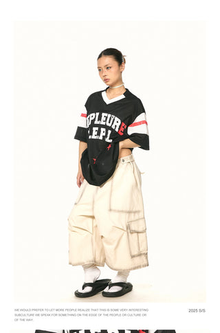distressed work shorts