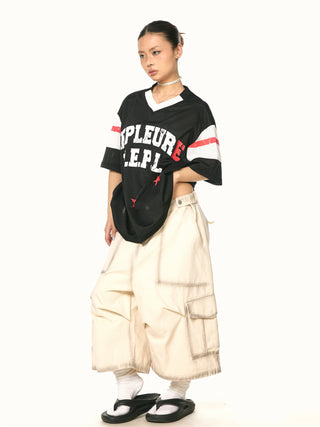 distressed work shorts