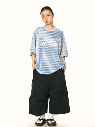 distressed work shorts