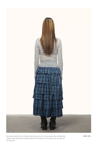 blue plaid dress