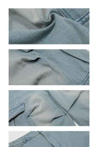 cropped blue jeans