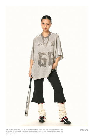 alphabet mesh Shirt