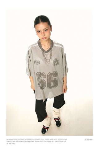 alphabet mesh Shirt