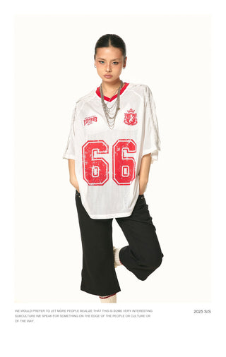 alphabet mesh Shirt