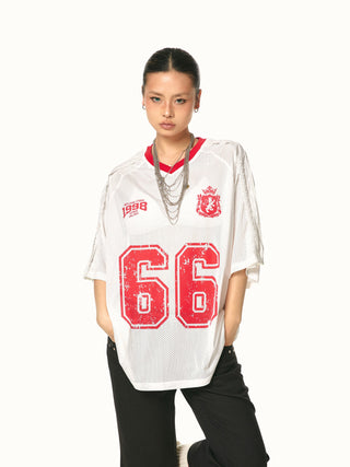 alphabet mesh Shirt